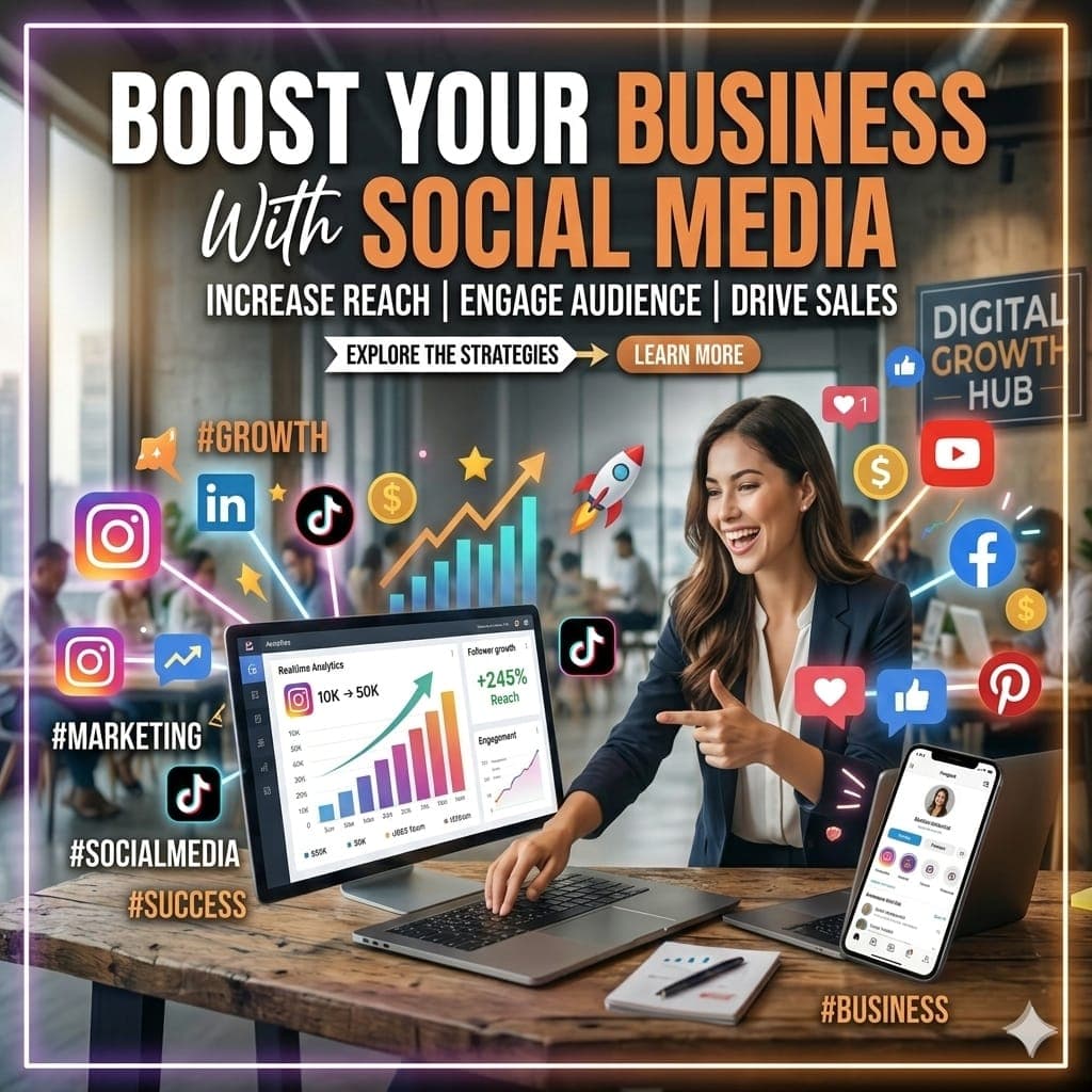 Boost your business with our social media marketing services